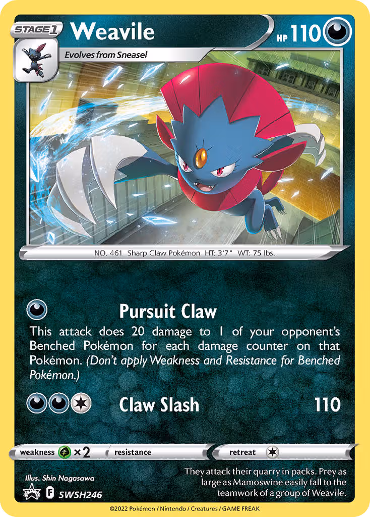 Weavile SWSH246 Pokemon card