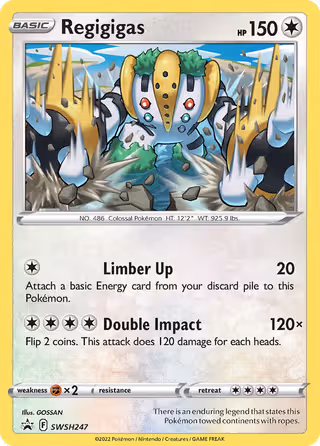 Regigigas SWSH247 Pokemon card