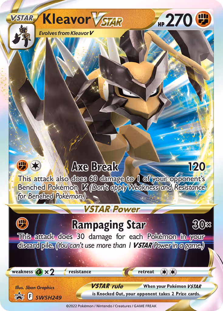 Kleavor VSTAR SWSH249 Pokemon card