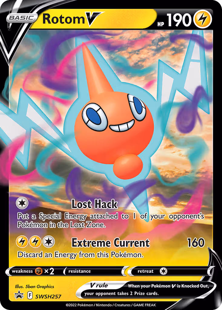 Rotom V SWSH257 Pokemon card