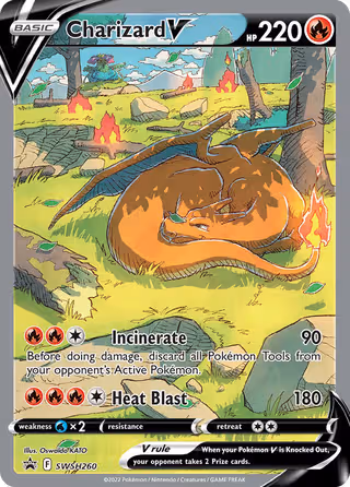 Charizard V SWSH260 Pokemon card