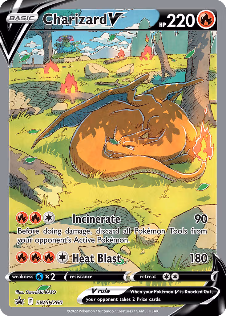 Charizard V SWSH260 Pokemon card