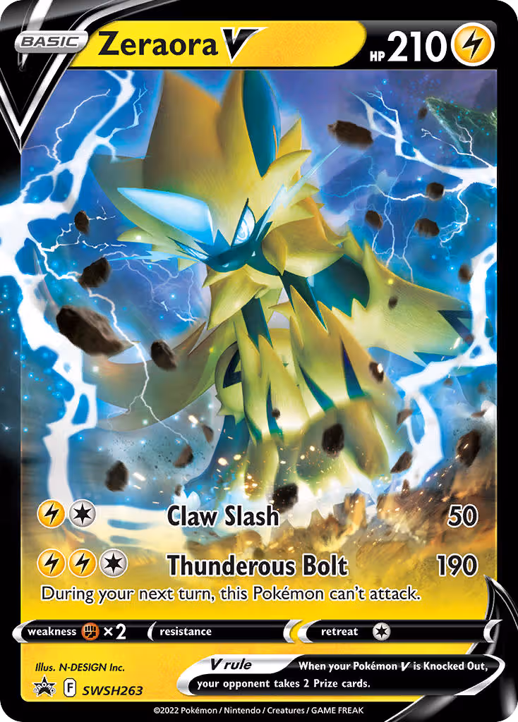 Zeraora V SWSH263 Pokemon card