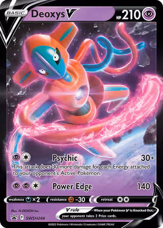 Deoxys V SWSH266 Pokemon card