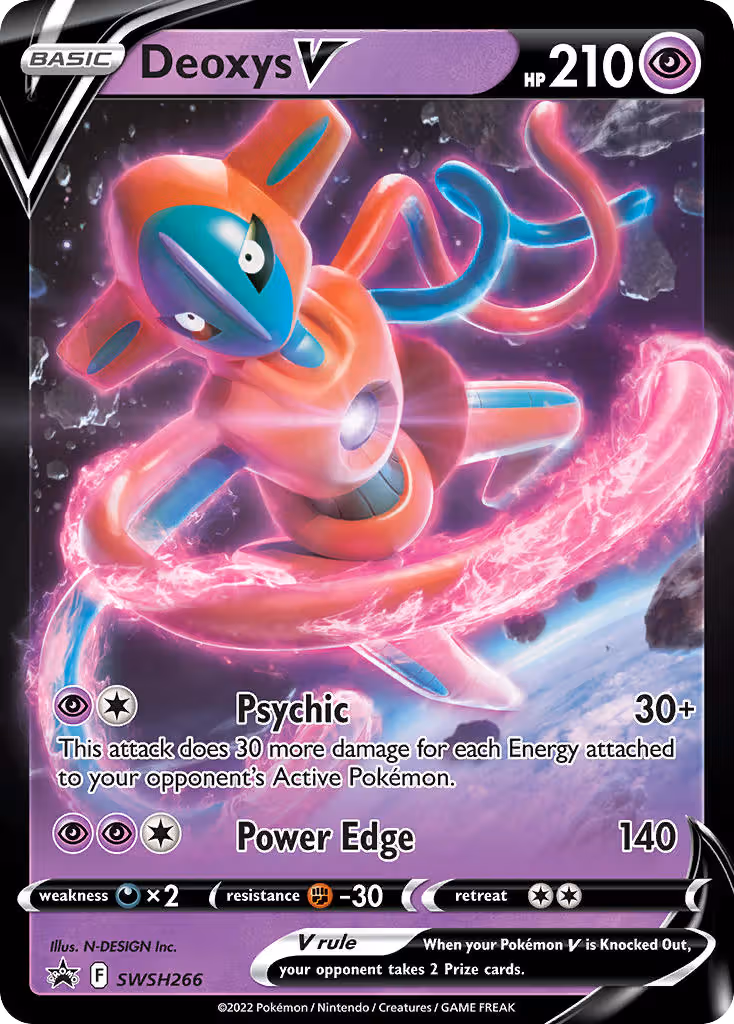 Deoxys V SWSH266 Pokemon card