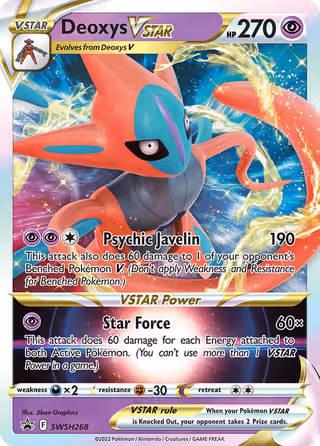 Deoxys VSTAR SWSH268 Pokemon card