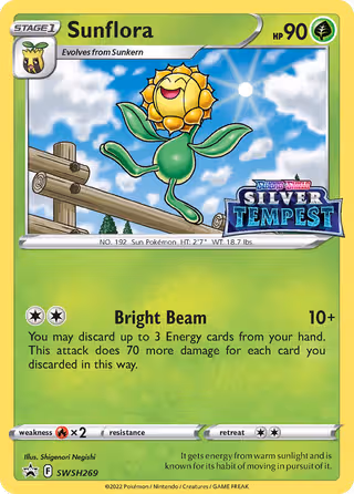 Sunflora SWSH269 Pokemon card