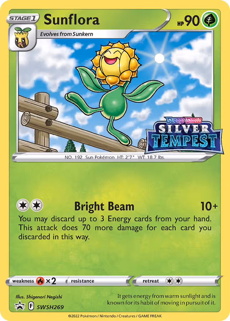 Sunflora SWSH269 Pokemon card