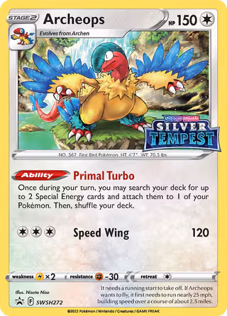 Archeops SWSH272 Pokemon card
