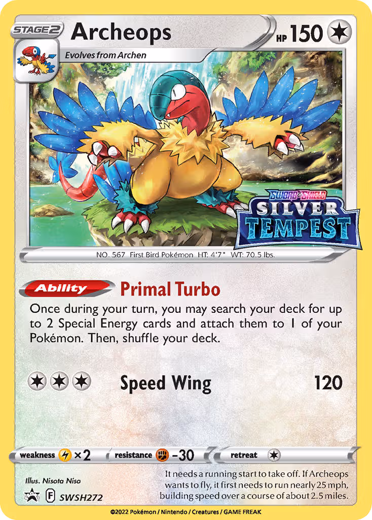 Archeops SWSH272 Pokemon card