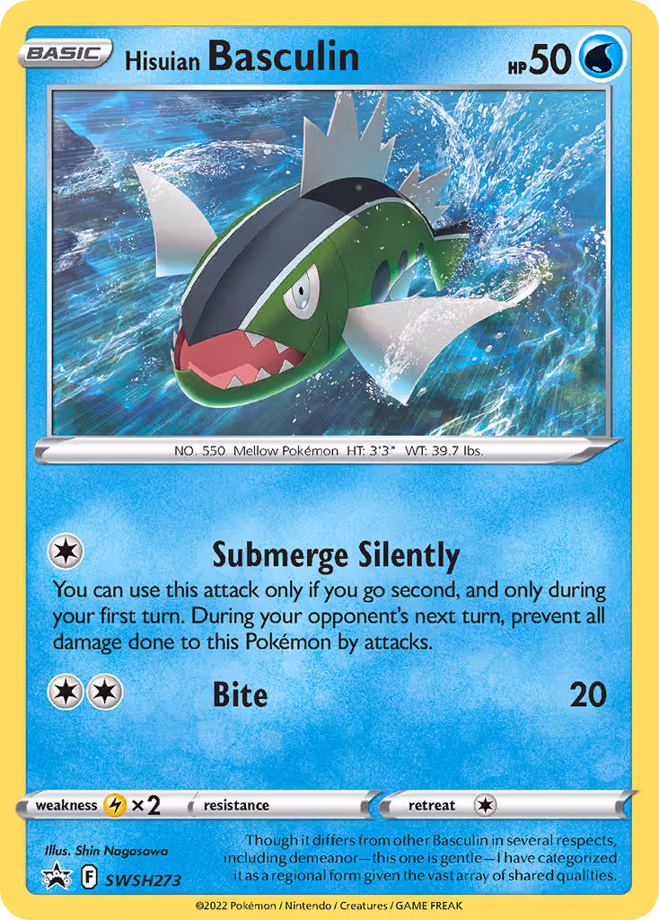 Hisuian Basculin SWSH273 Pokemon card