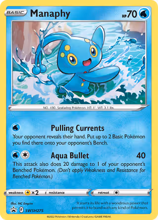 Manaphy SWSH275 Pokemon card