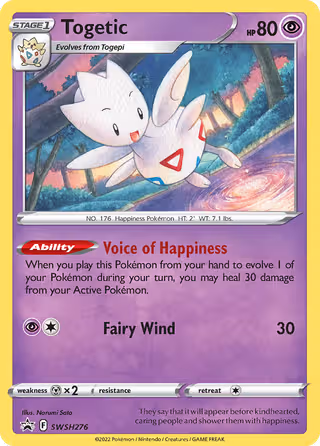 Togetic SWSH276 Pokemon card