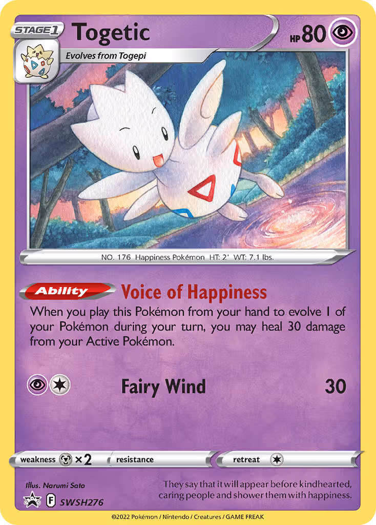 Togetic SWSH276 Pokemon card