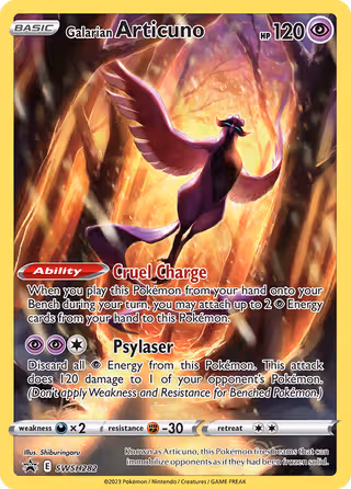 Galarian Articuno SWSH282 Pokemon card