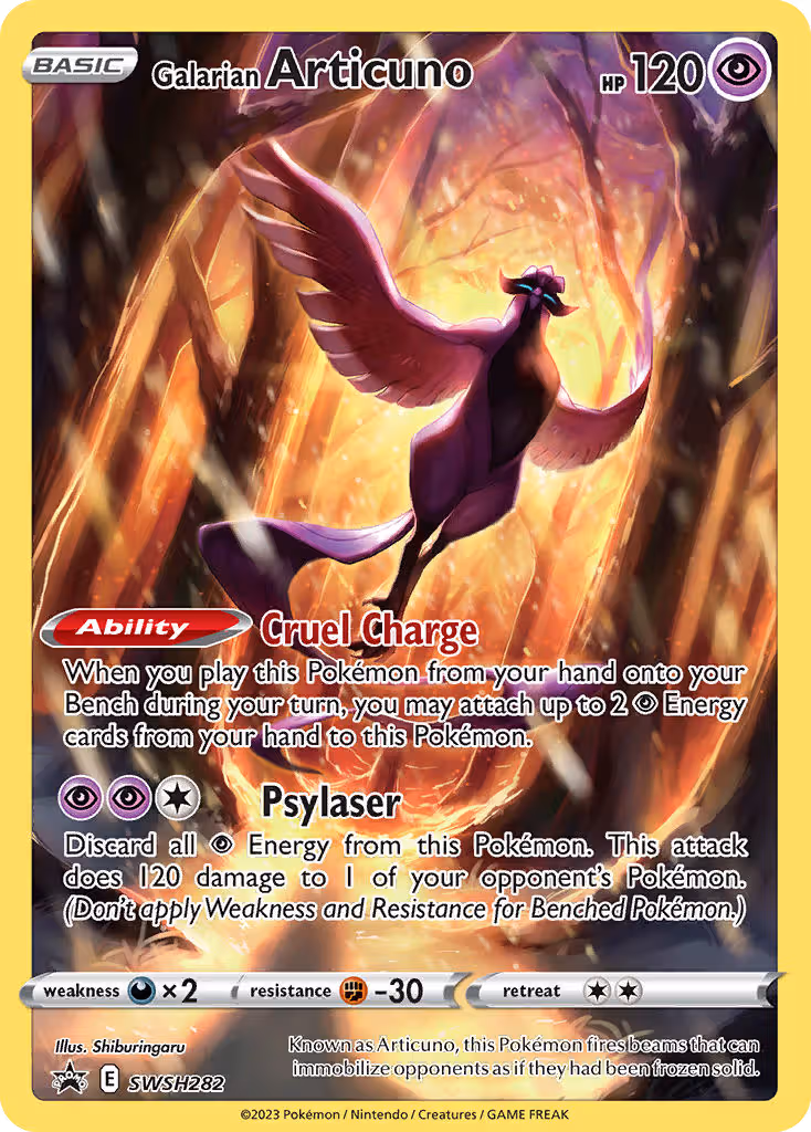 Galarian Articuno SWSH282 Pokemon card