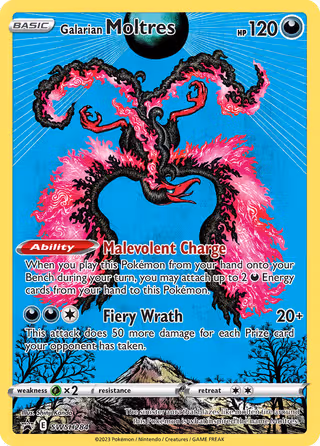 Galarian Moltres SWSH284 Pokemon card