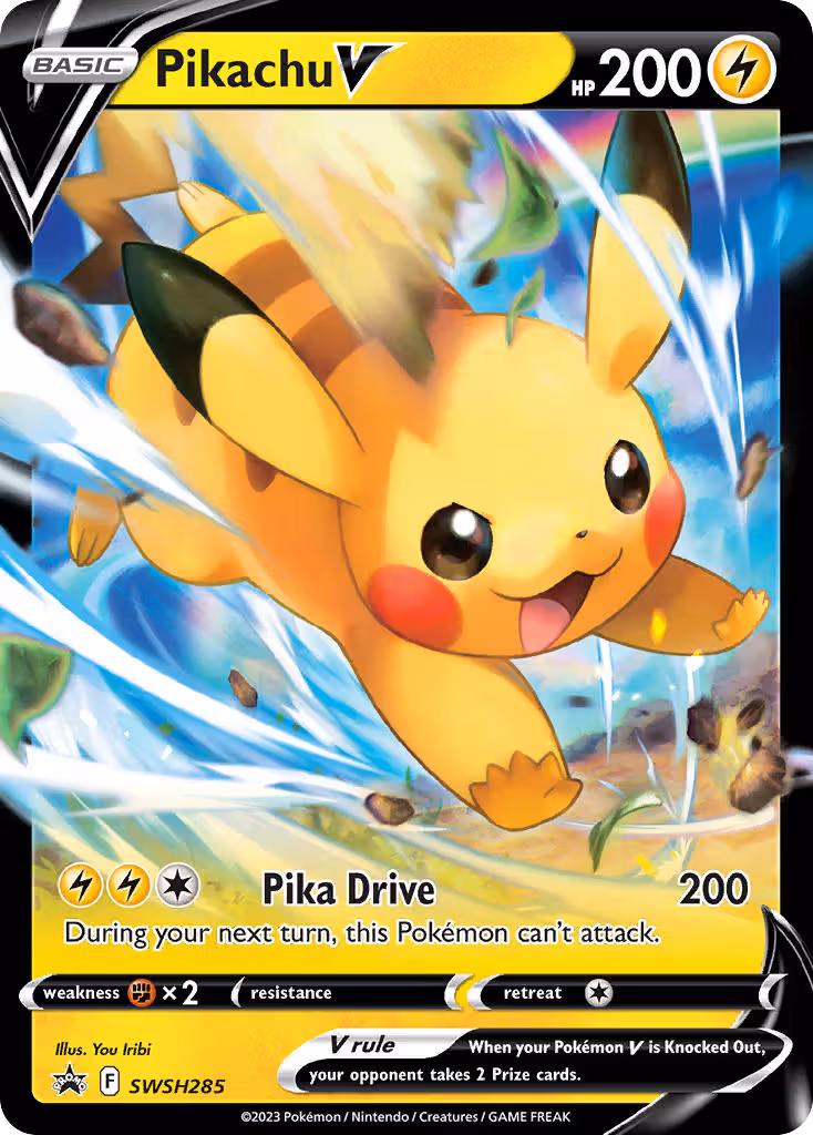 Pikachu V SWSH285 Pokemon card