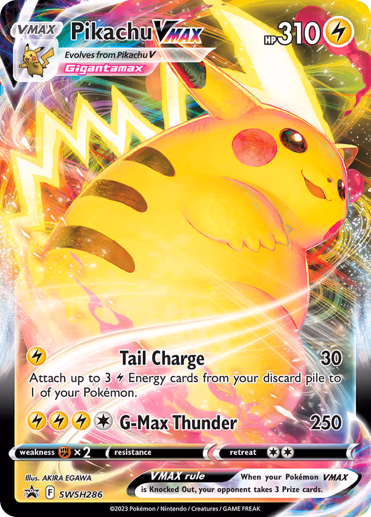 Pikachu VMAX SWSH286 Pokemon card