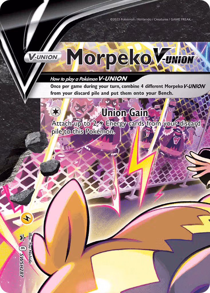 Morpeko V-UNION SWSH287 Pokemon card
