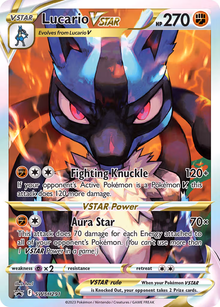 Lucario VSTAR SWSH291 Pokemon card