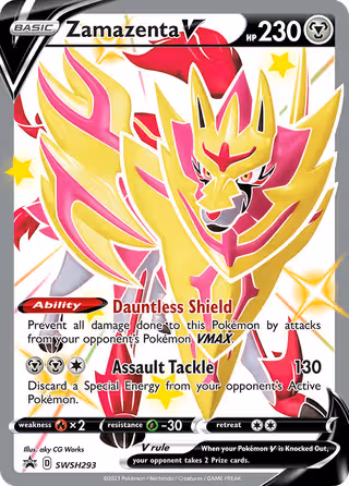 Zamazenta V SWSH293 Pokemon card