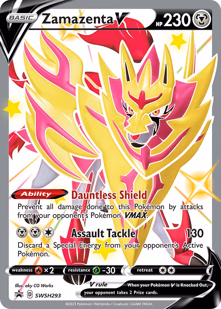 Zamazenta V SWSH293 Pokemon card