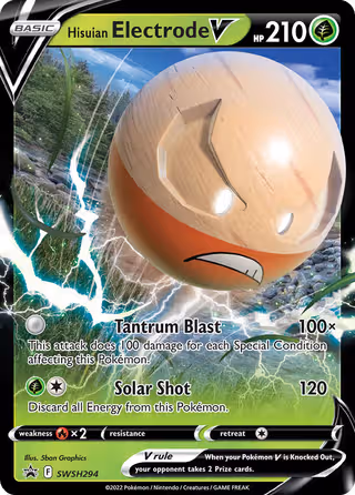 Hisuian Electrode V SWSH294 Pokemon card