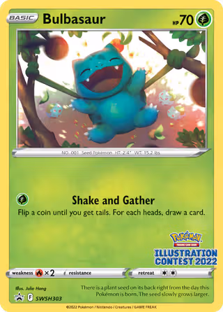Bulbasaur SWSH303 Pokemon card