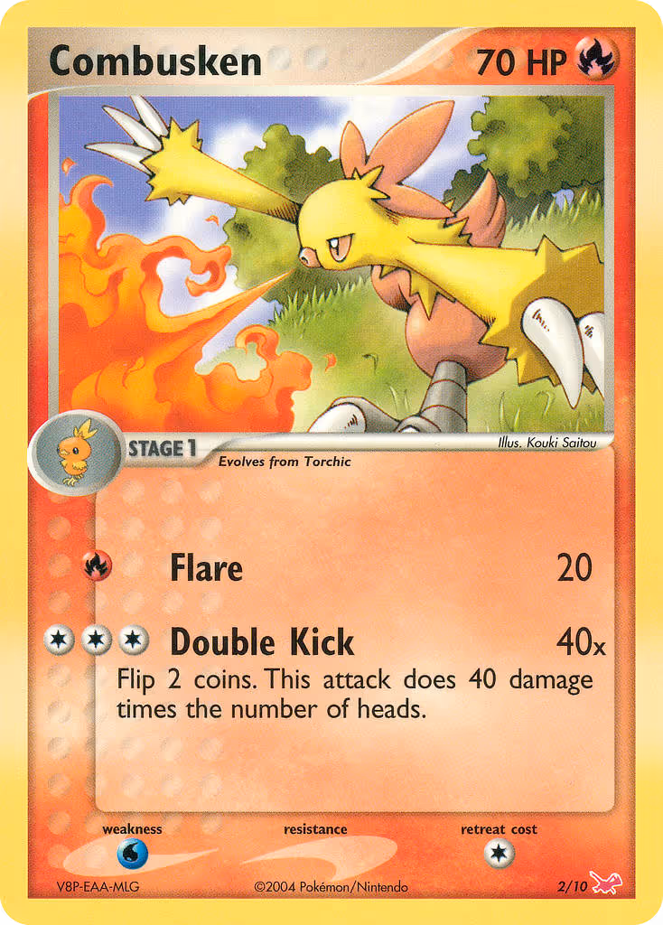 Combusken 2/10 Pokemon card