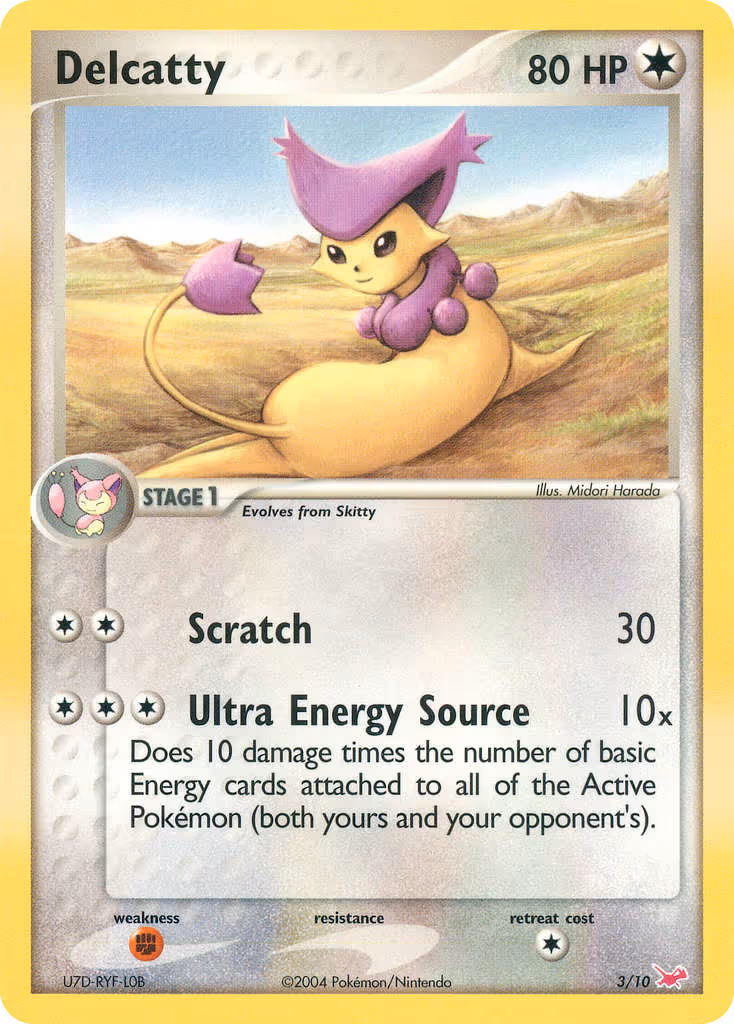 Delcatty 3/10 Pokemon card