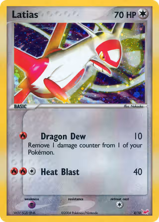 Latias 4/10 Pokemon card