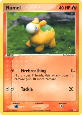 Numel 5/10 Pokemon card