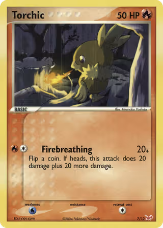 Torchic 7/10 Pokemon card
