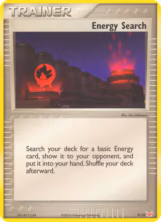 Energy Search 9/10 Pokemon card