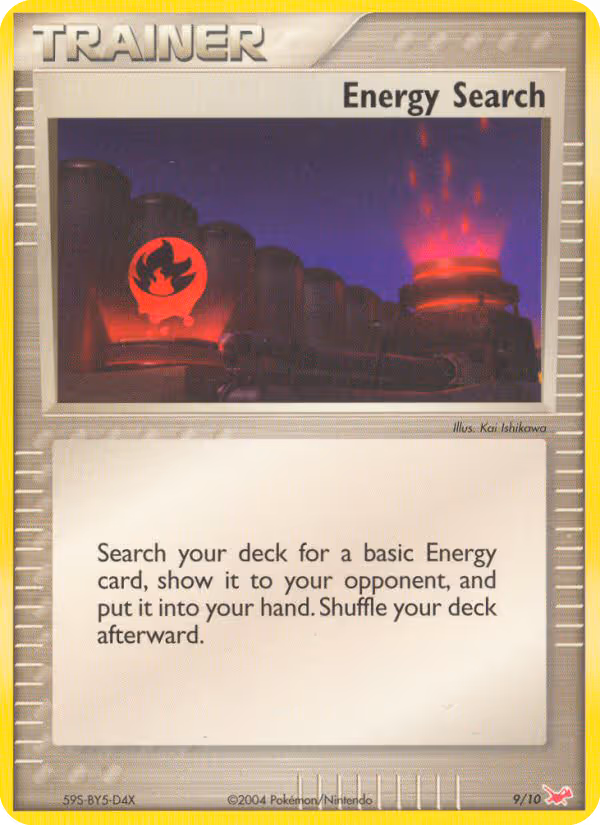 Energy Search 9/10 Pokemon card