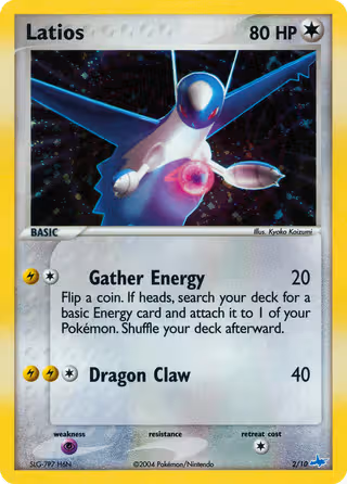 Latios 2/10 Pokemon card