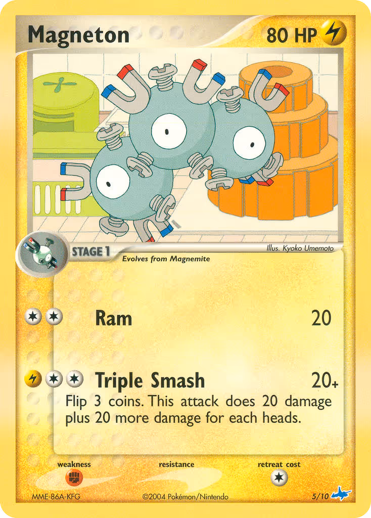Magneton 5/10 Pokemon card