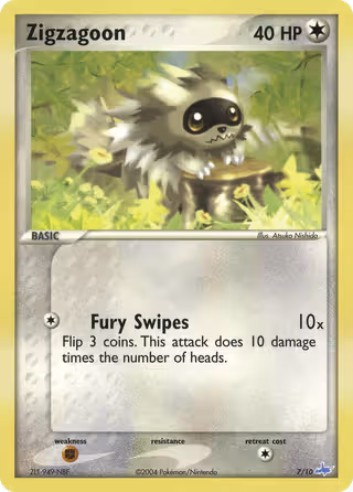 Zigzagoon 7/10 Pokemon card