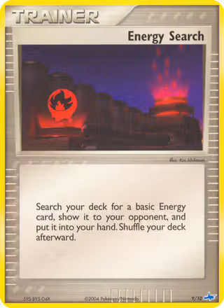 Energy Search 9/10 Pokemon card