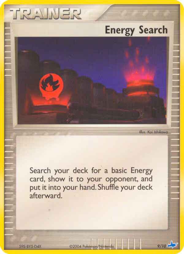 Energy Search 9/10 Pokemon card
