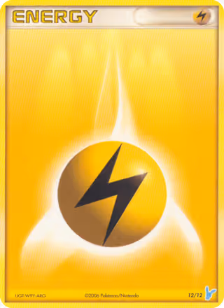 Lightning Energy 12/12 Pokemon card