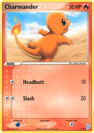 Charmander 2/12 Pokemon card