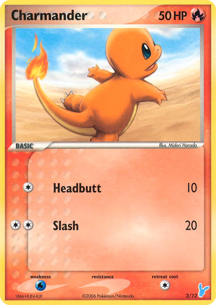 Charmander 2/12 Pokemon card