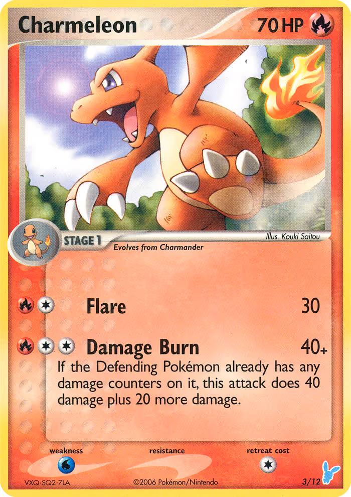 Charmeleon 3/12 Pokemon card
