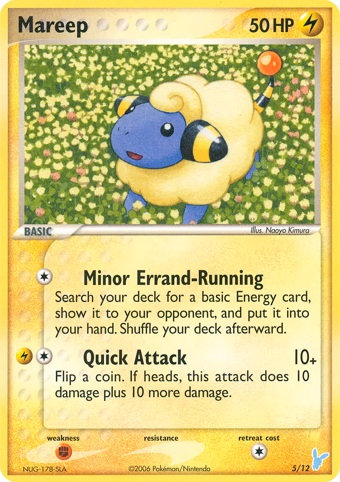 Mareep 5/12 Pokemon card
