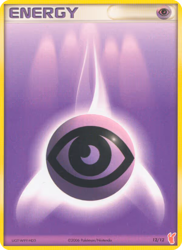 Psychic Energy 12/12 Pokemon card