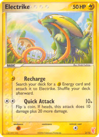 Electrike 2/12 Pokemon card