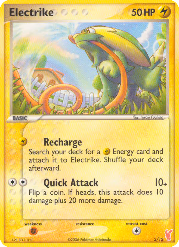 Electrike 2/12 Pokemon card