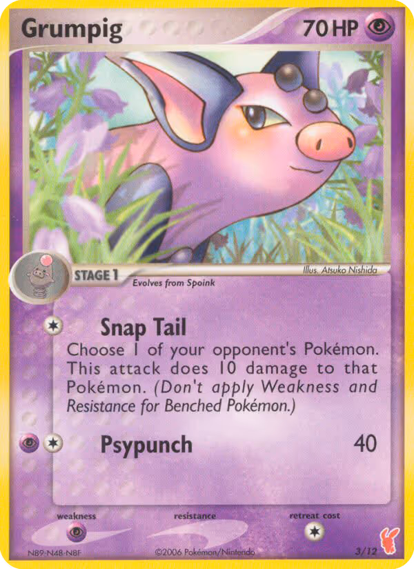 Grumpig 3/12 Pokemon card